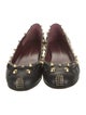 Marc by Marc Jacobs Leather Studded Accents Ballet Flats