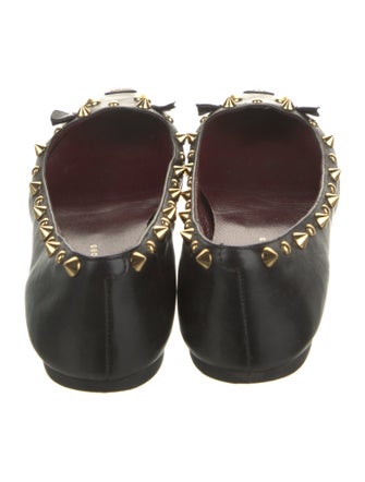 Marc by Marc Jacobs Leather Studded Accents Ballet Flats