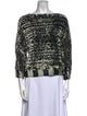 Marc by Marc Jacobs Printed Bateau Neckline Blouse