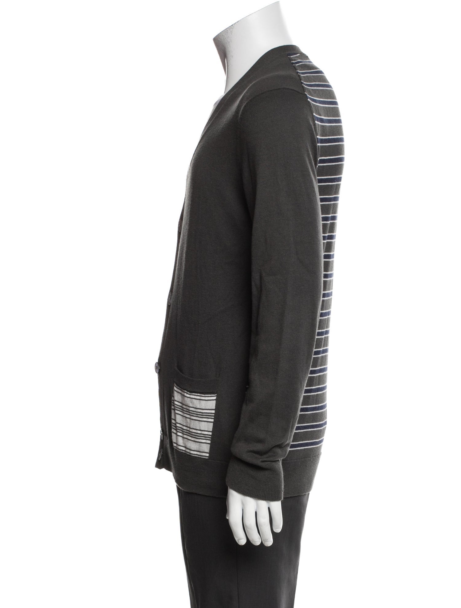 Marc by Marc Jacobs Striped V-Neck Cardigan