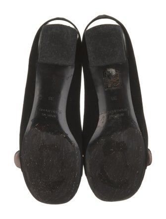 Marc by Marc Jacobs Suede Crystal Embellishments Pumps