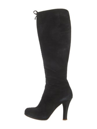 Marc Jacobs Suede Bow Accents Boots