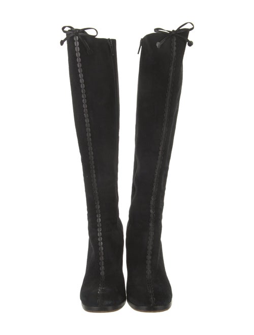 Marc Jacobs Suede Bow Accents Boots