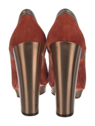 Marc by Marc Jacobs Suede Colorblock Pattern Pumps