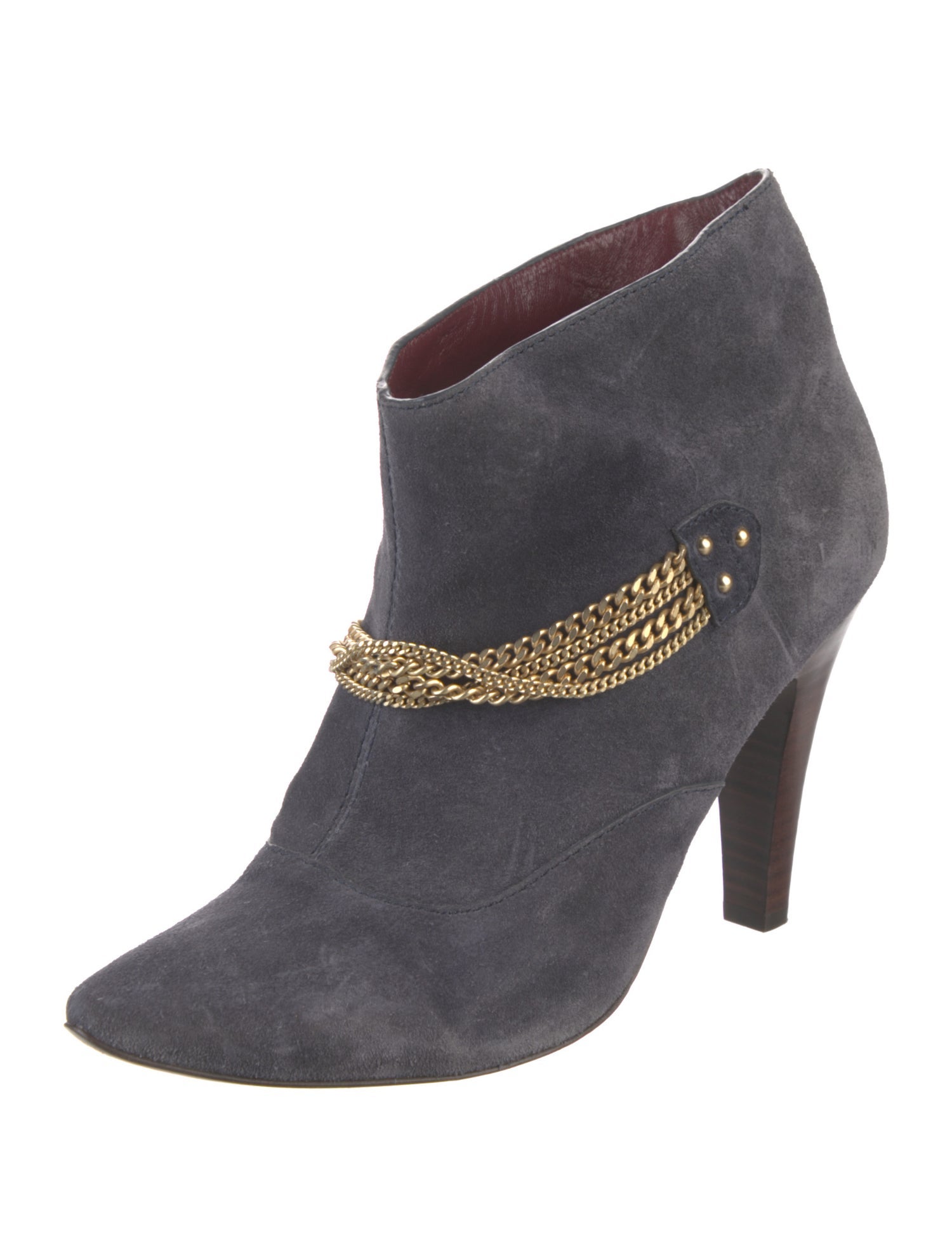 Marc by Marc Jacobs Suede Chain-Link Accents Boots