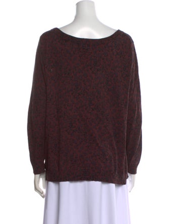 Marc by Marc Jacobs Animal Print Scoop Neck Sweater