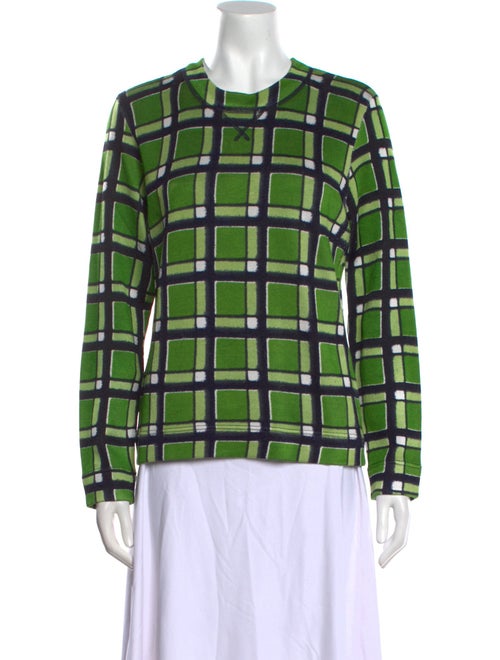 Marc by Marc Jacobs Plaid Print Crew Neck Sweater