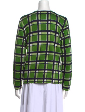 Marc by Marc Jacobs Plaid Print Crew Neck Sweater