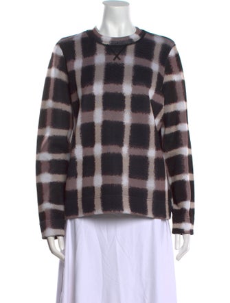 Marc by Marc Jacobs Plaid Print Crew Neck Sweater