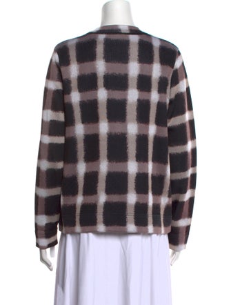 Marc by Marc Jacobs Plaid Print Crew Neck Sweater