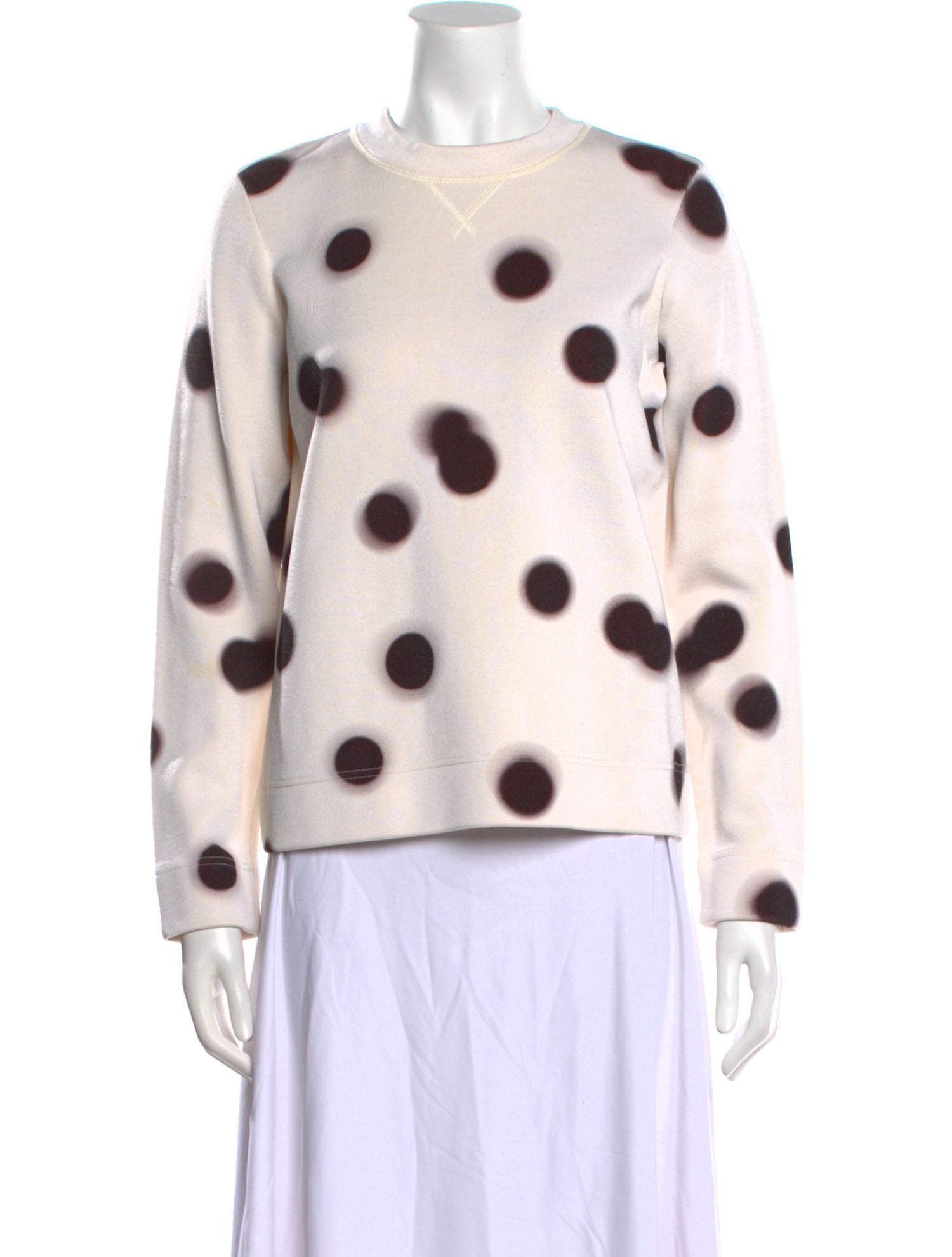 Marc by Marc Jacobs Polka Dot Print Crew Neck Sweater