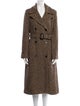Marc by Marc Jacobs Tweed Pattern Faux Fur Coat