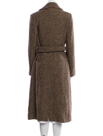Marc by Marc Jacobs Tweed Pattern Faux Fur Coat