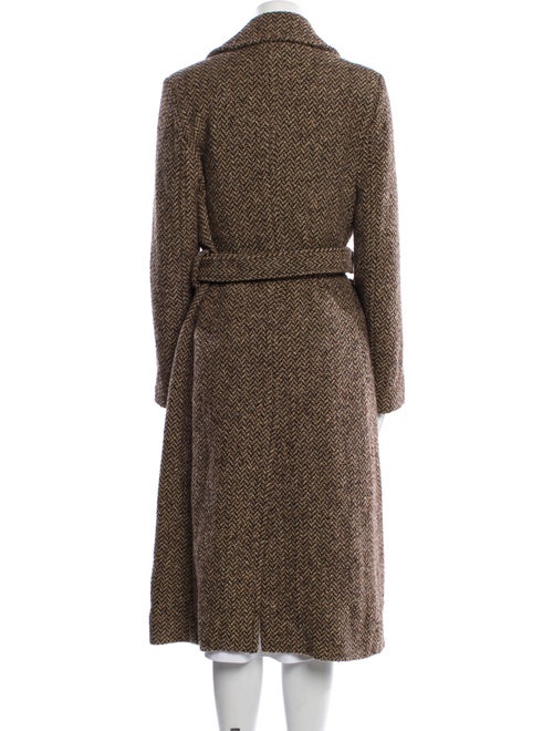 Marc by Marc Jacobs Tweed Pattern Faux Fur Coat