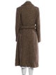 Marc by Marc Jacobs Tweed Pattern Faux Fur Coat