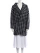 Marc by Marc Jacobs Houndstooth Print Faux Fur Coat
