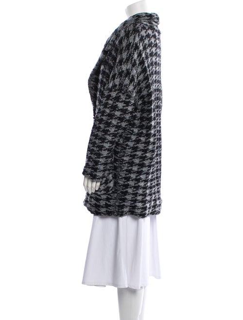 Marc by Marc Jacobs Houndstooth Print Faux Fur Coat