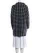 Marc by Marc Jacobs Houndstooth Print Faux Fur Coat