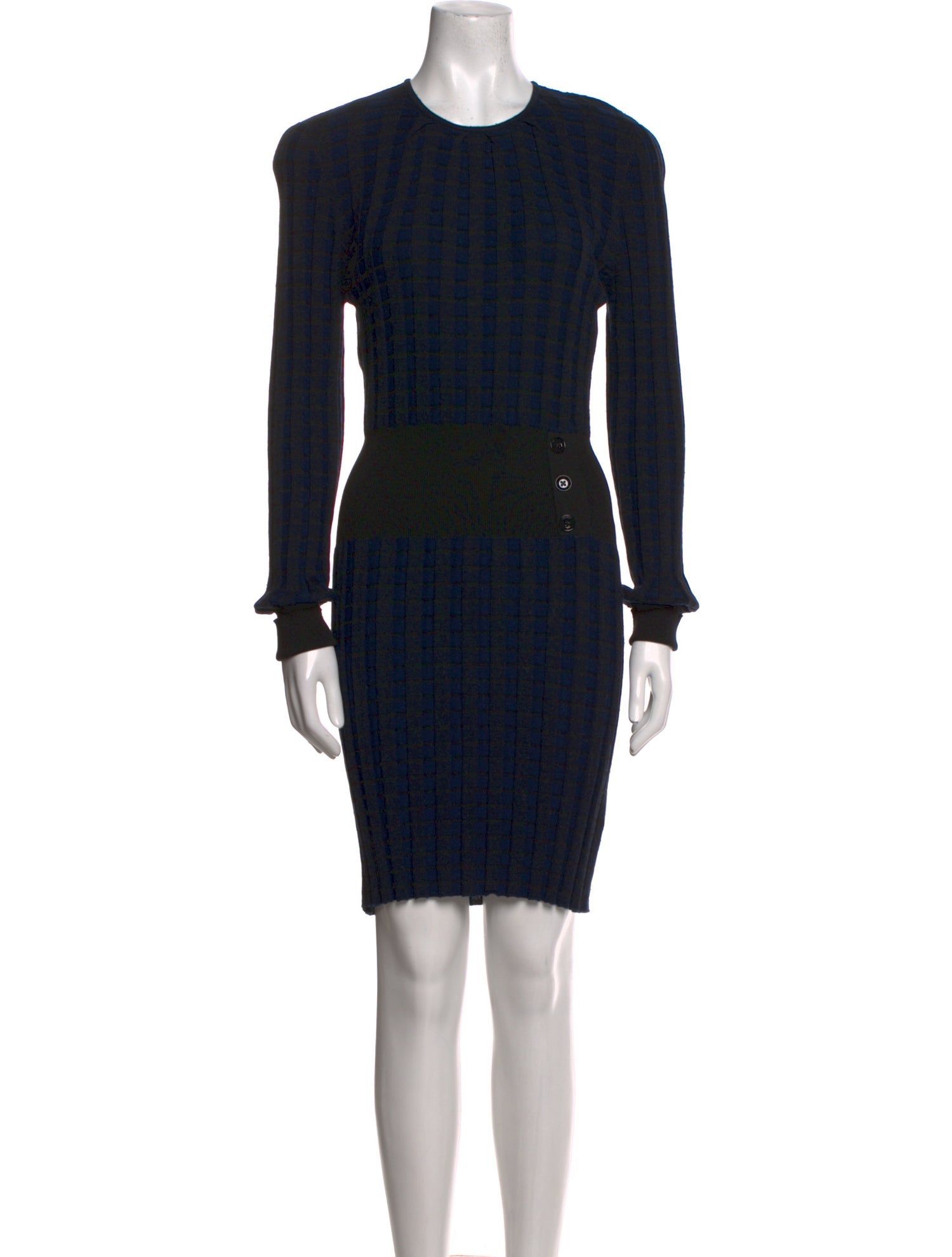 Marc by Marc Jacobs Plaid Print Knee-Length Dress