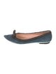Marc by Marc Jacobs Suede Raw-Edge Trim Flats