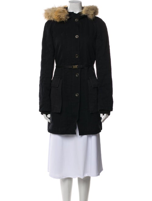 Marc by Marc Jacobs Colorblock Pattern Fur Coat