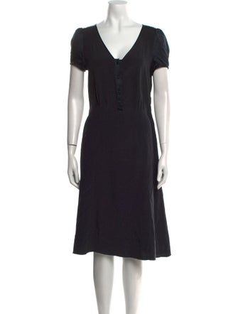 Marc by Marc Jacobs V-Neck Midi Length Dress