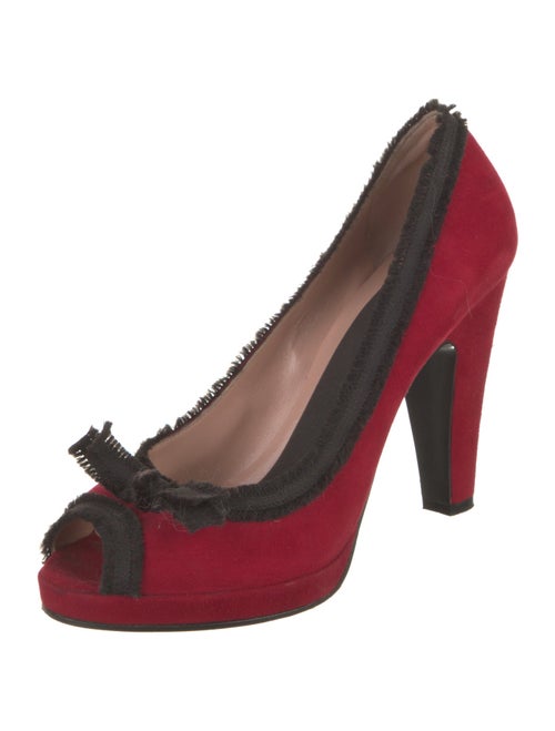 Marc by Marc Jacobs Suede Bow Accents Pumps