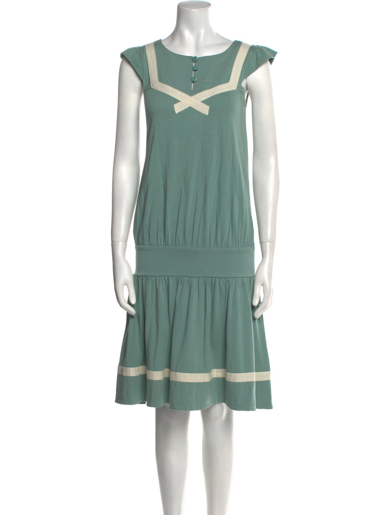 Marc by Marc Jacobs Bateau Neckline Knee-Length Dress