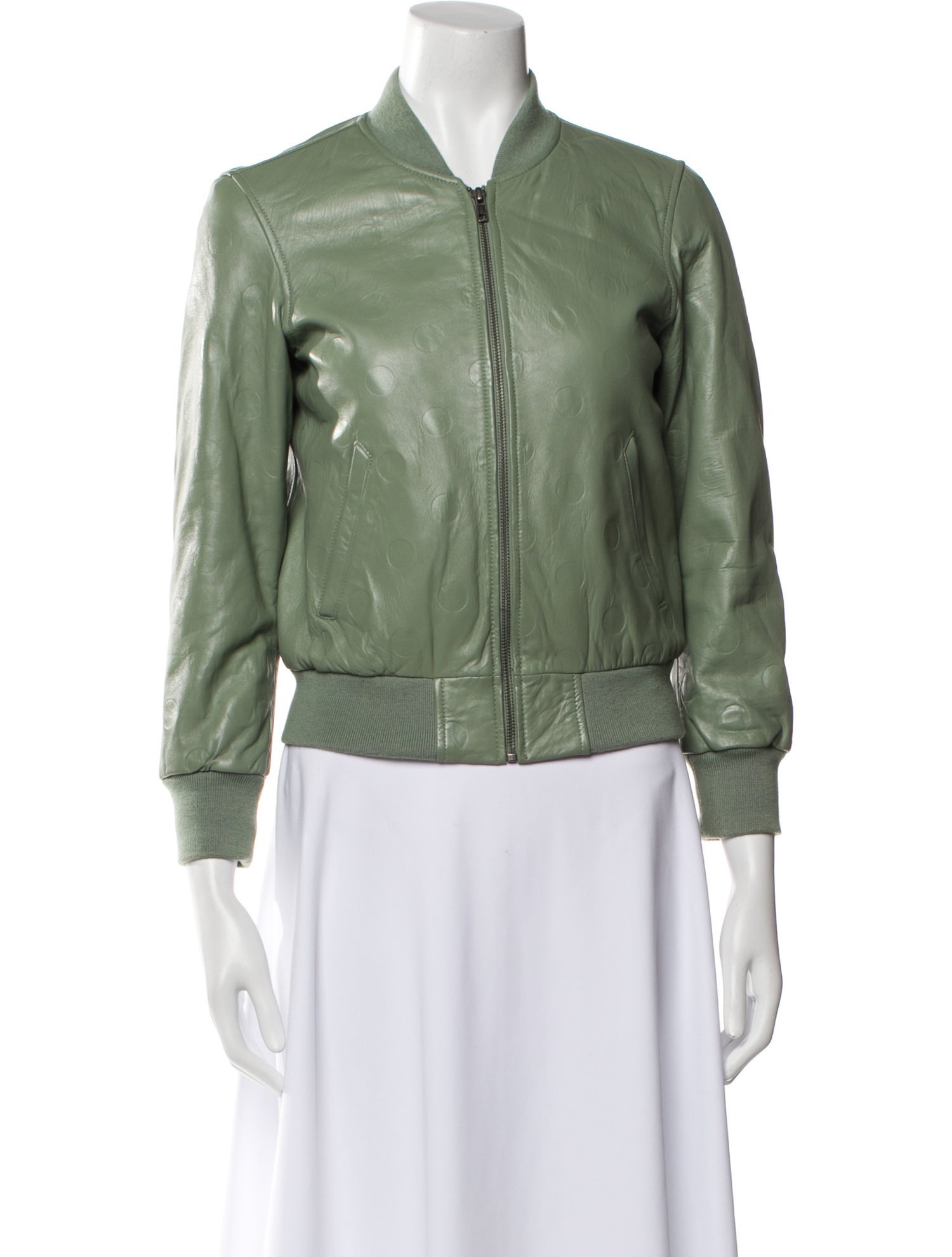 Marc by Marc Jacobs Leather Bomber Jacket