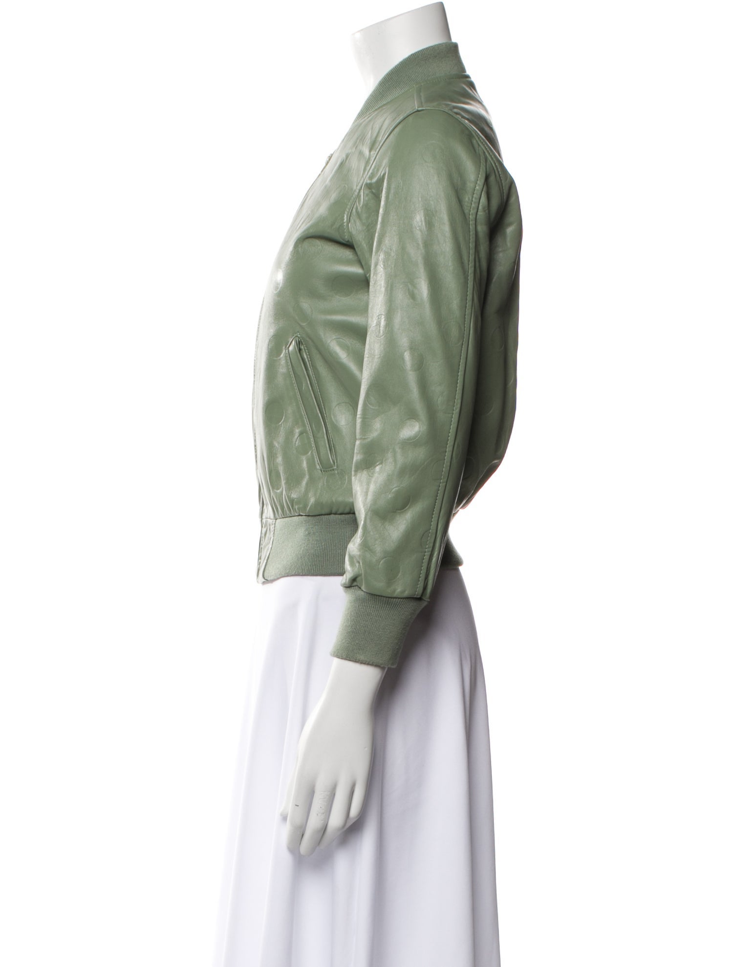 Marc by Marc Jacobs Leather Bomber Jacket