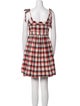 Marc by Marc Jacobs Plaid Print Mini Dress