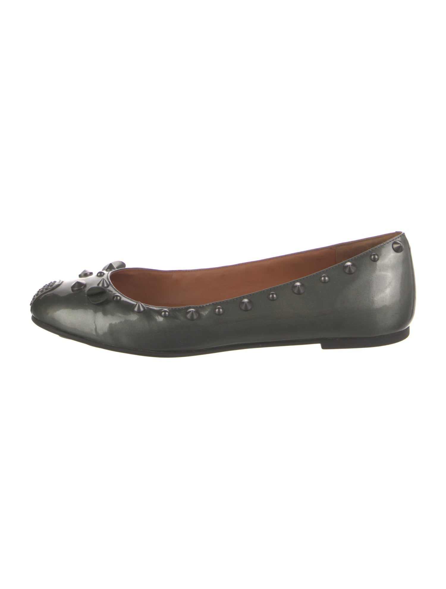 Marc by Marc Jacobs Patent Leather Studded Accents Flats
