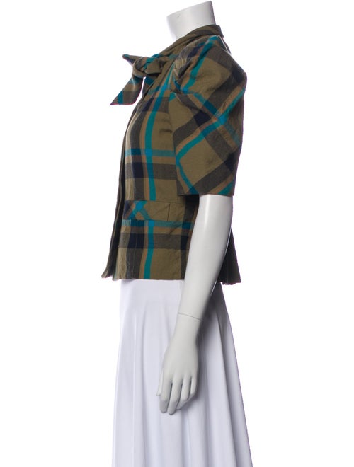 Marc by Marc Jacobs Silk Plaid Print Vest