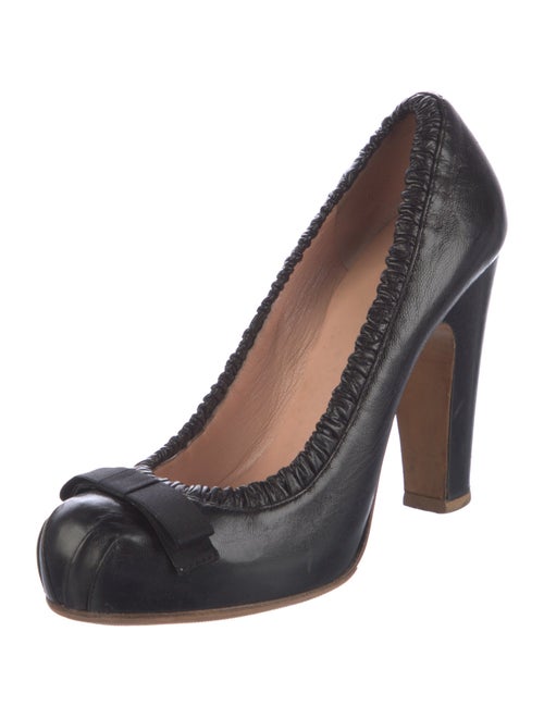 Marc by Marc Jacobs Leather Bow Accents Lace-Up Boots