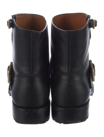Marc by Marc Jacobs Leather Moto Boots