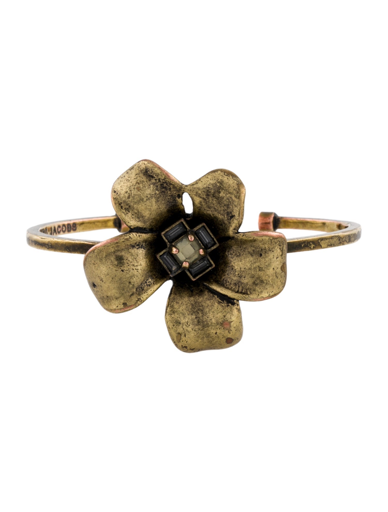 Marc by Marc Jacobs Crystal Flower Cuff Bracelet