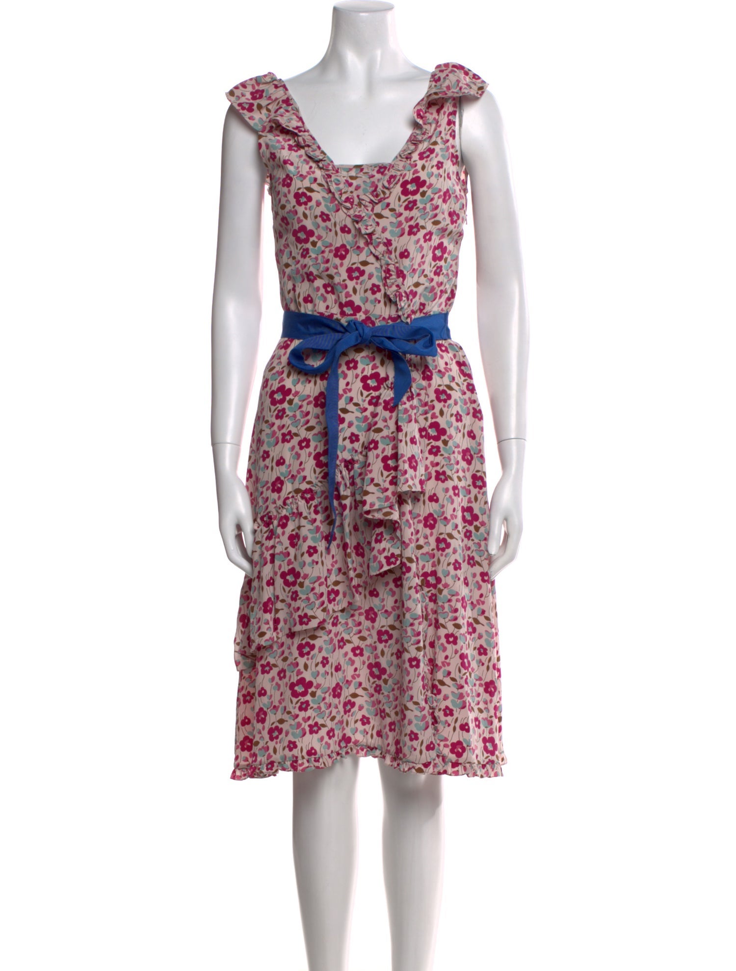 Marc by Marc Jacobs Silk Midi Length Dress