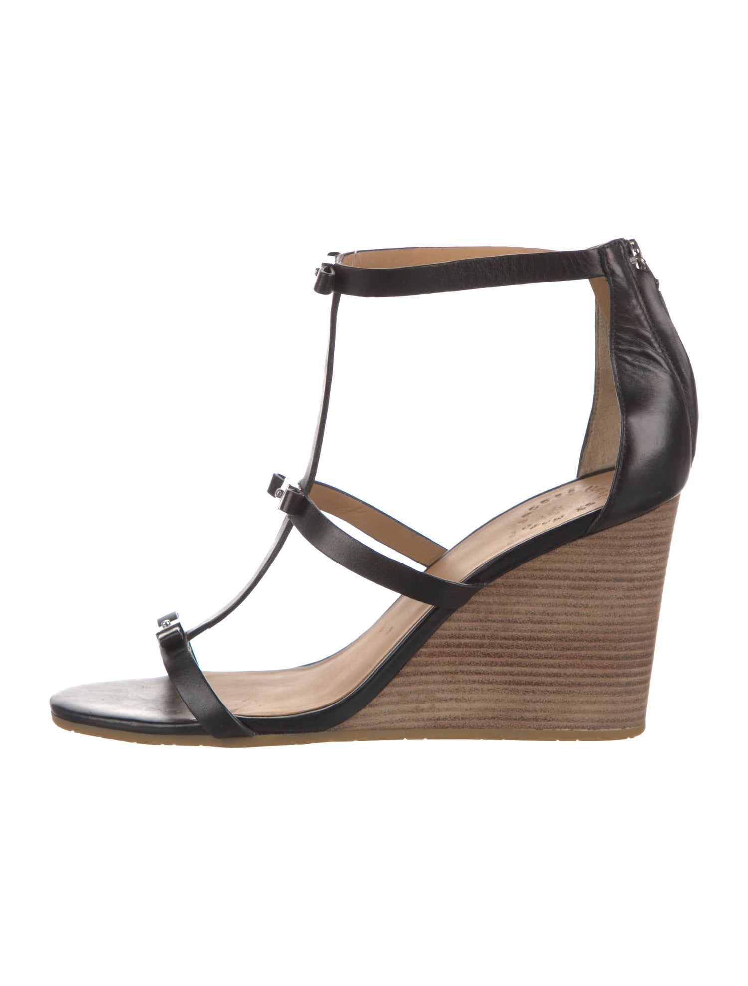 Marc by Marc Jacobs Leather Bow Accents T-Strap Sandals
