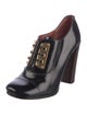 Marc by Marc Jacobs Patent Leather Colorblock Pattern Lace-Up Boots