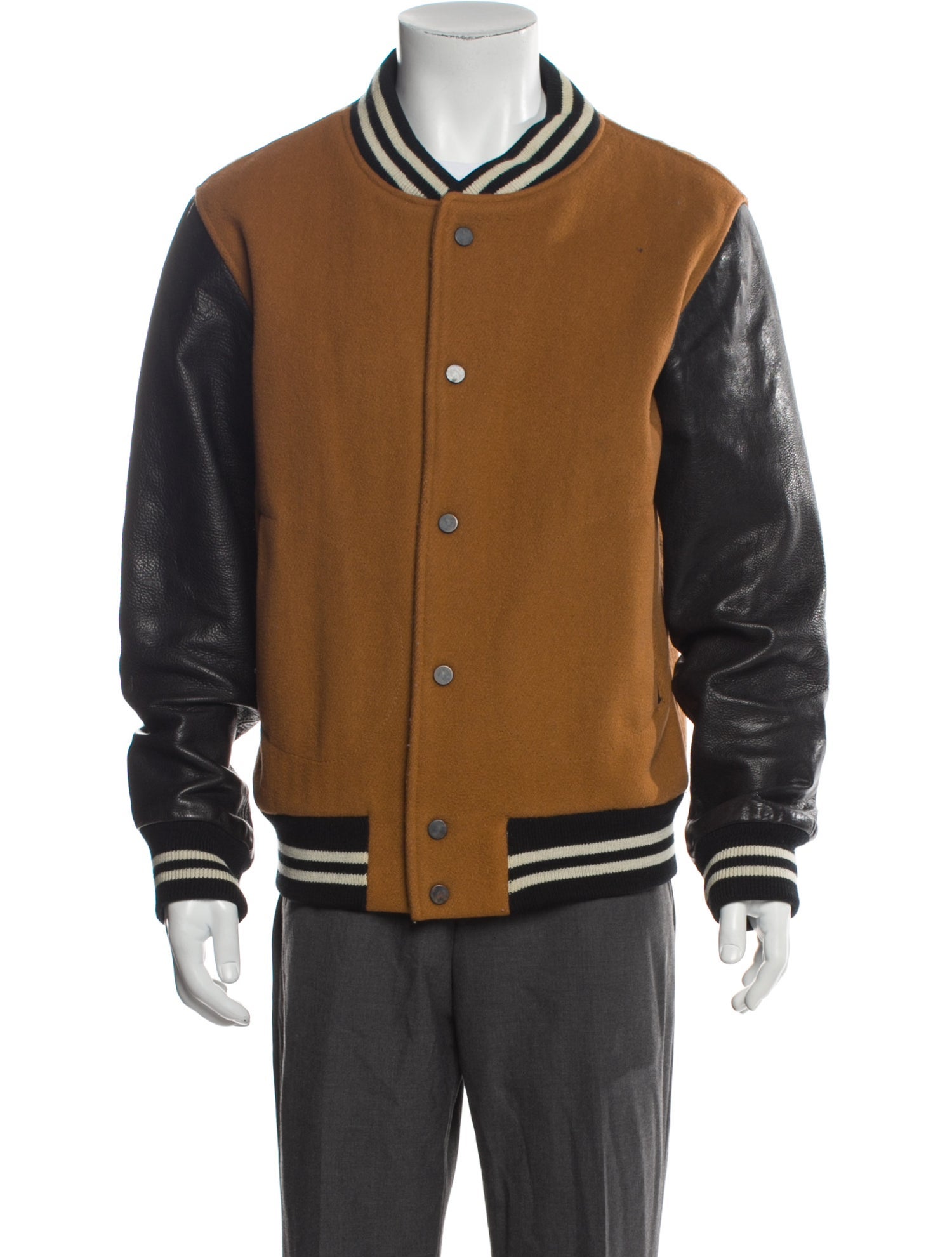 Marc by Marc Jacobs Wool Striped Varsity Jacket