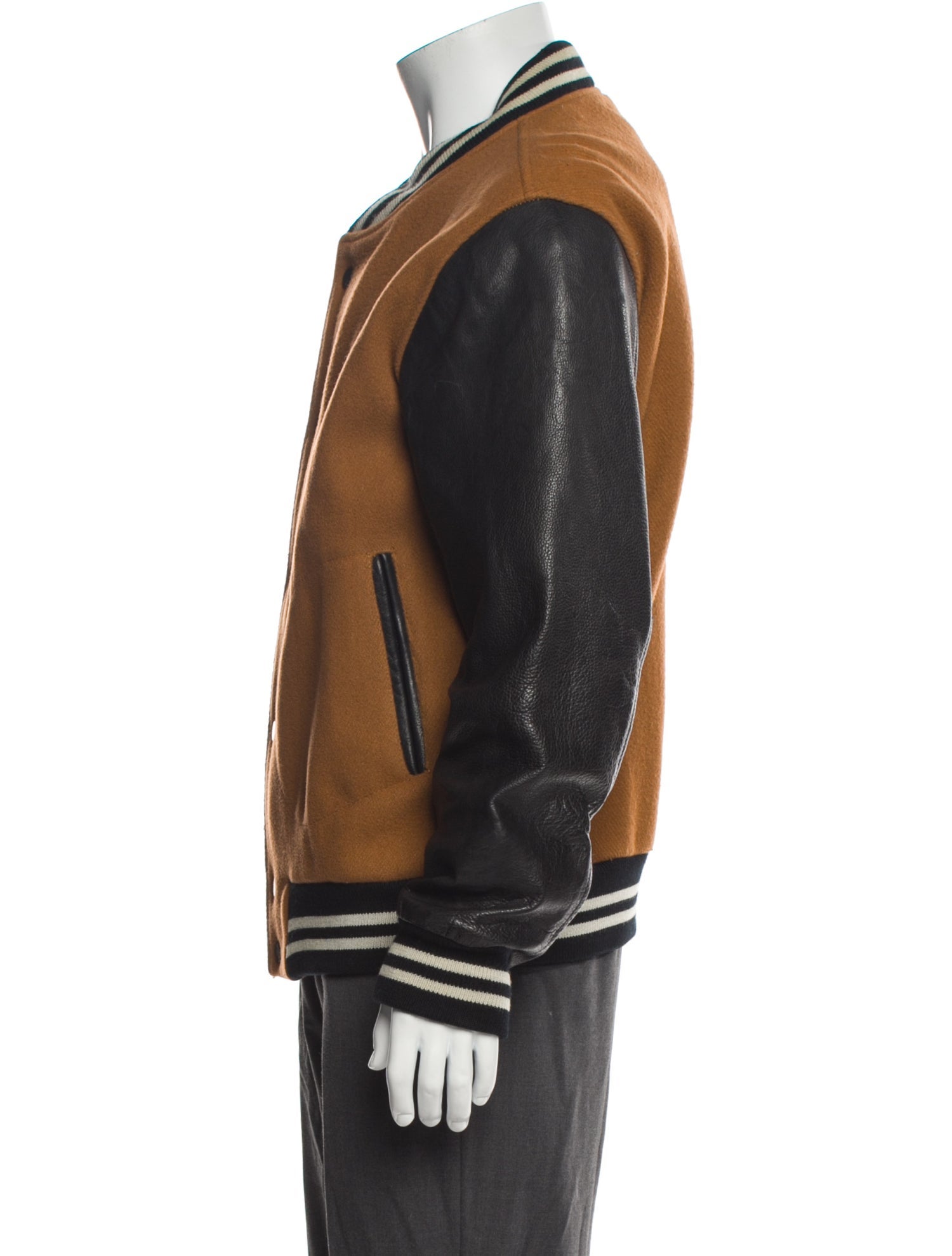 Marc by Marc Jacobs Wool Striped Varsity Jacket