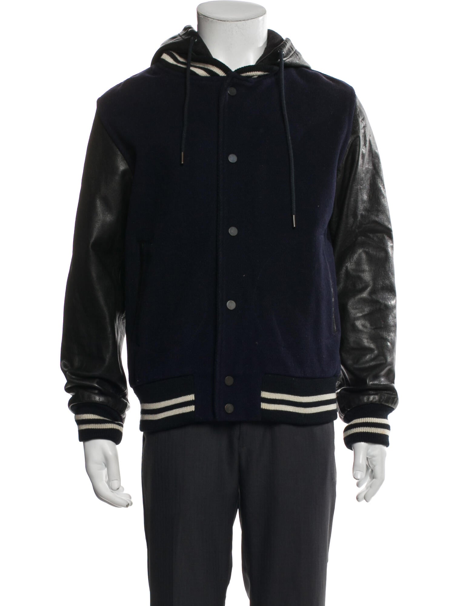 Marc by Marc Jacobs Wool Striped Varsity Jacket