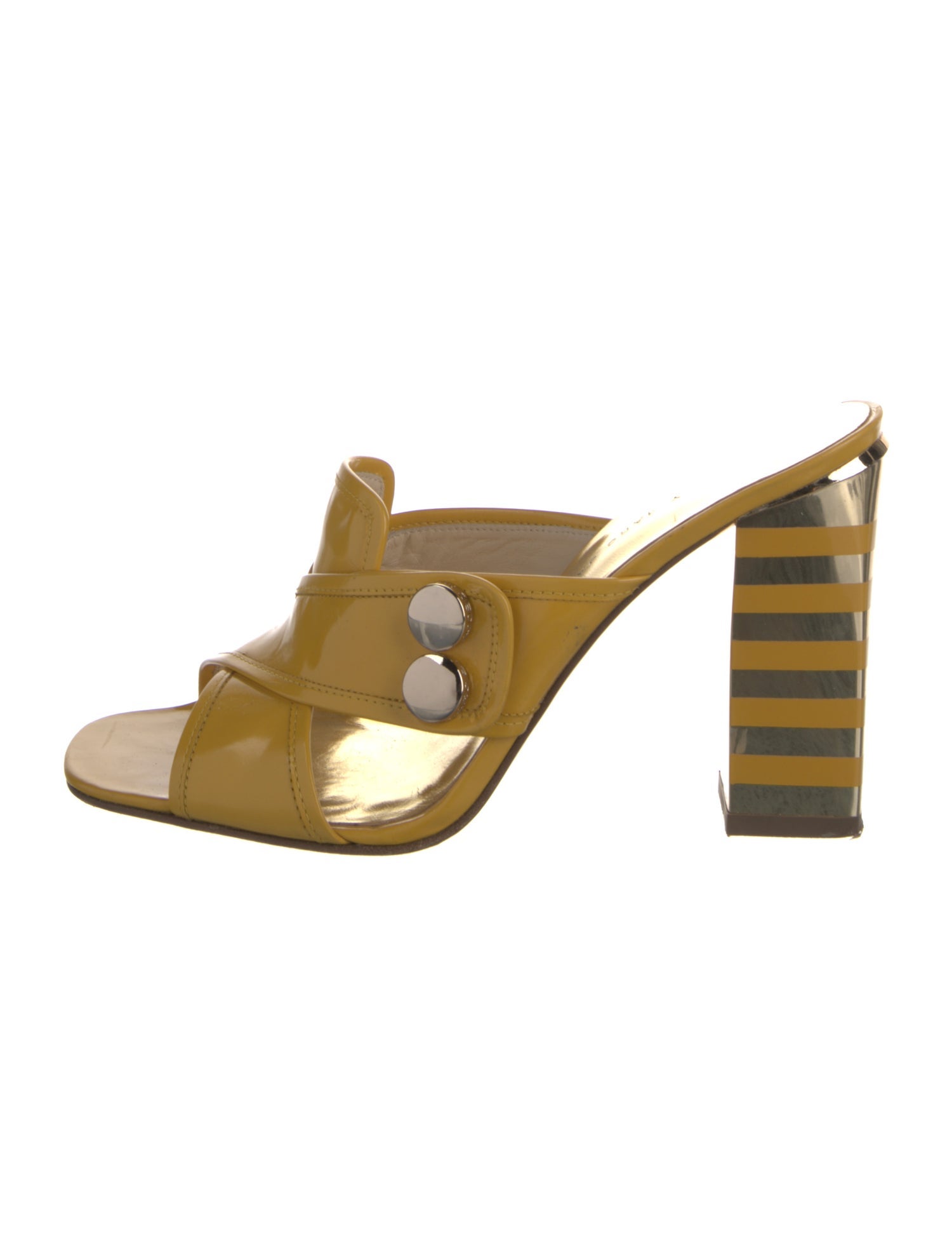 Marc by Marc Jacobs Patent Leather Slides