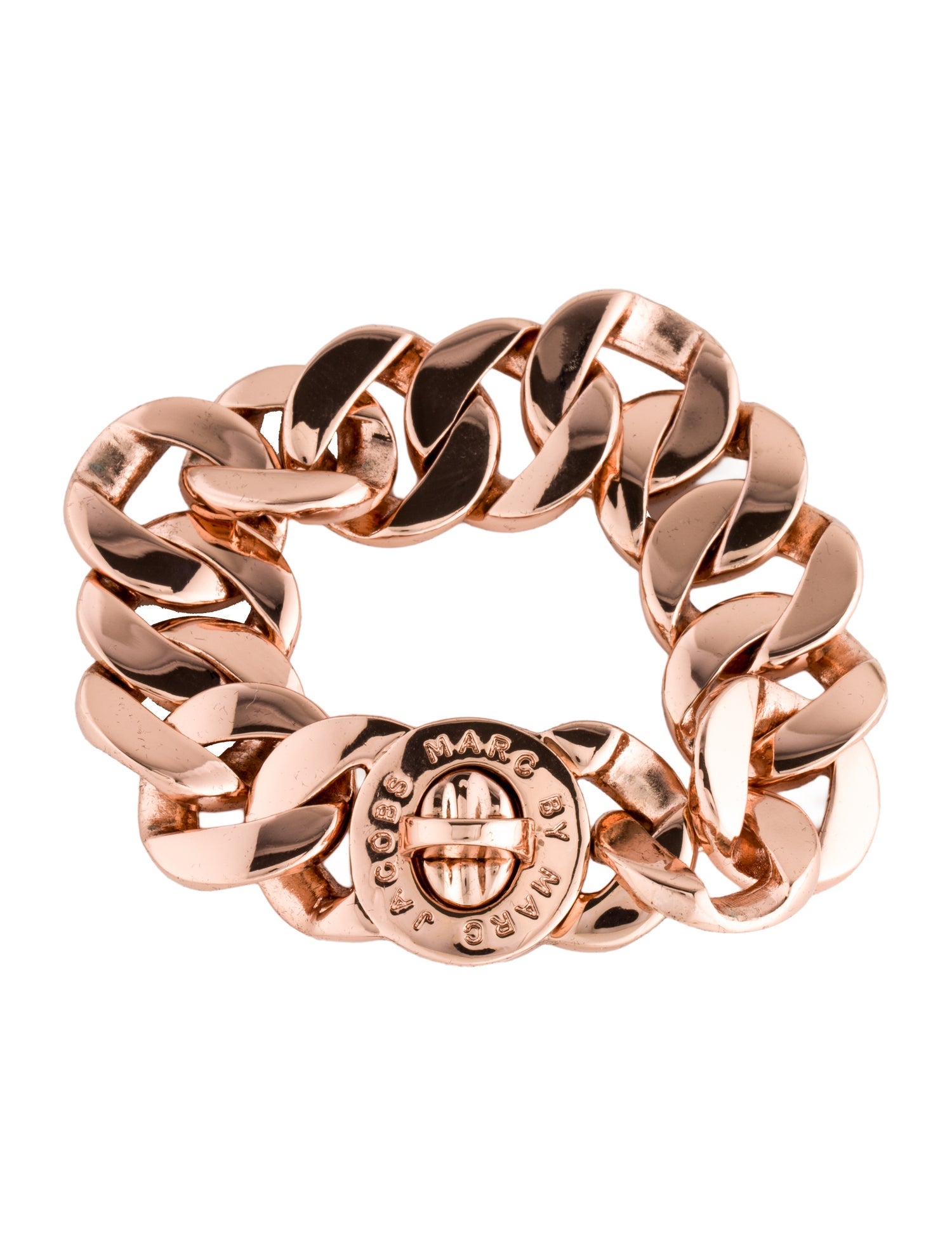 Marc by Marc Jacobs Textured 'Katie' Turnlock Link Bracelet