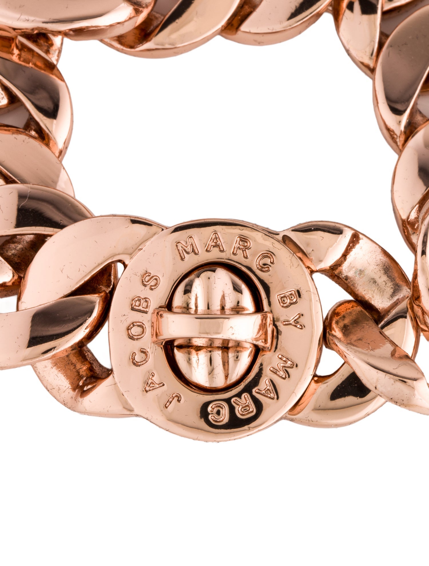 Marc by Marc Jacobs Textured 'Katie' Turnlock Link Bracelet