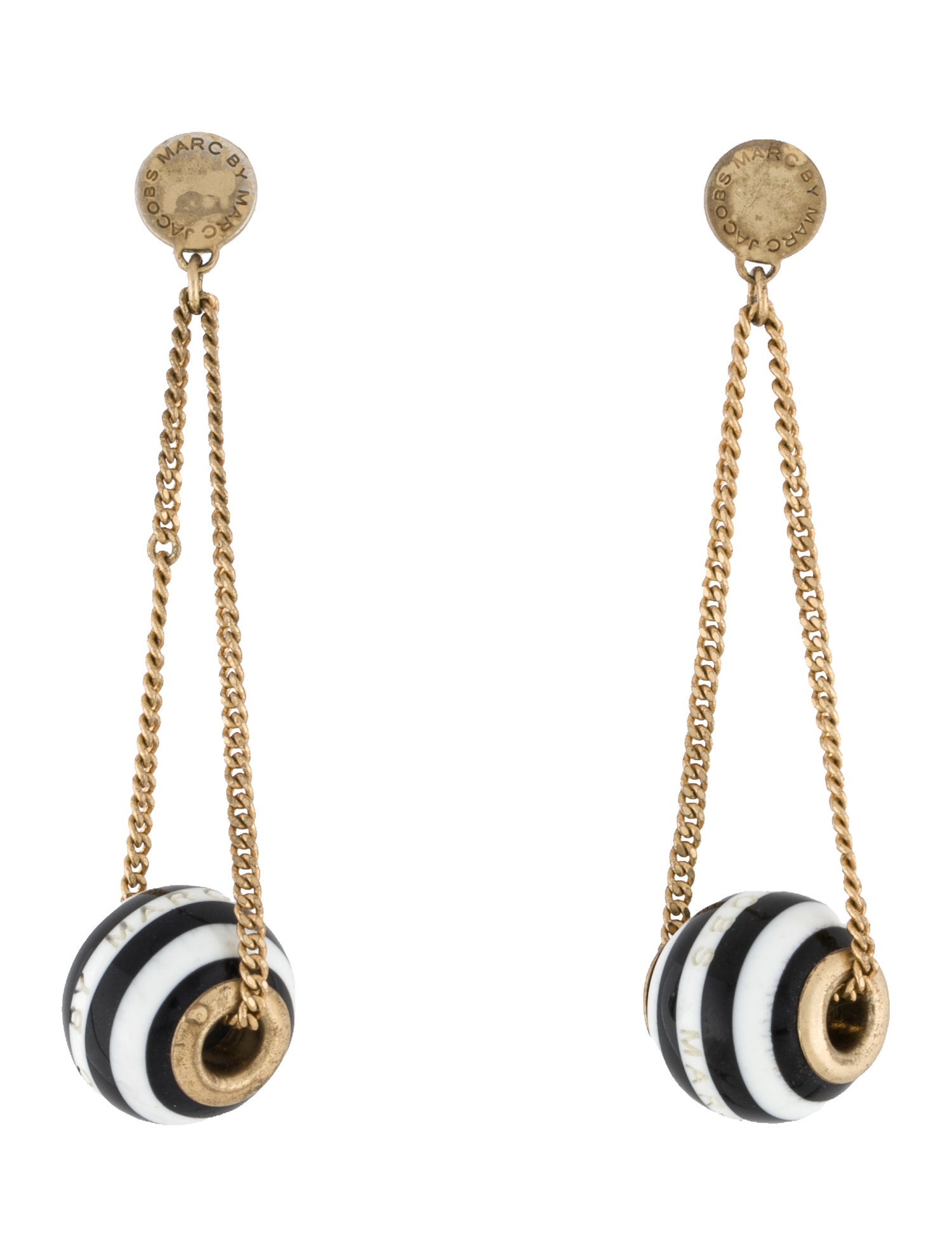 Marc by Marc Jacobs Striped Drop Earrings