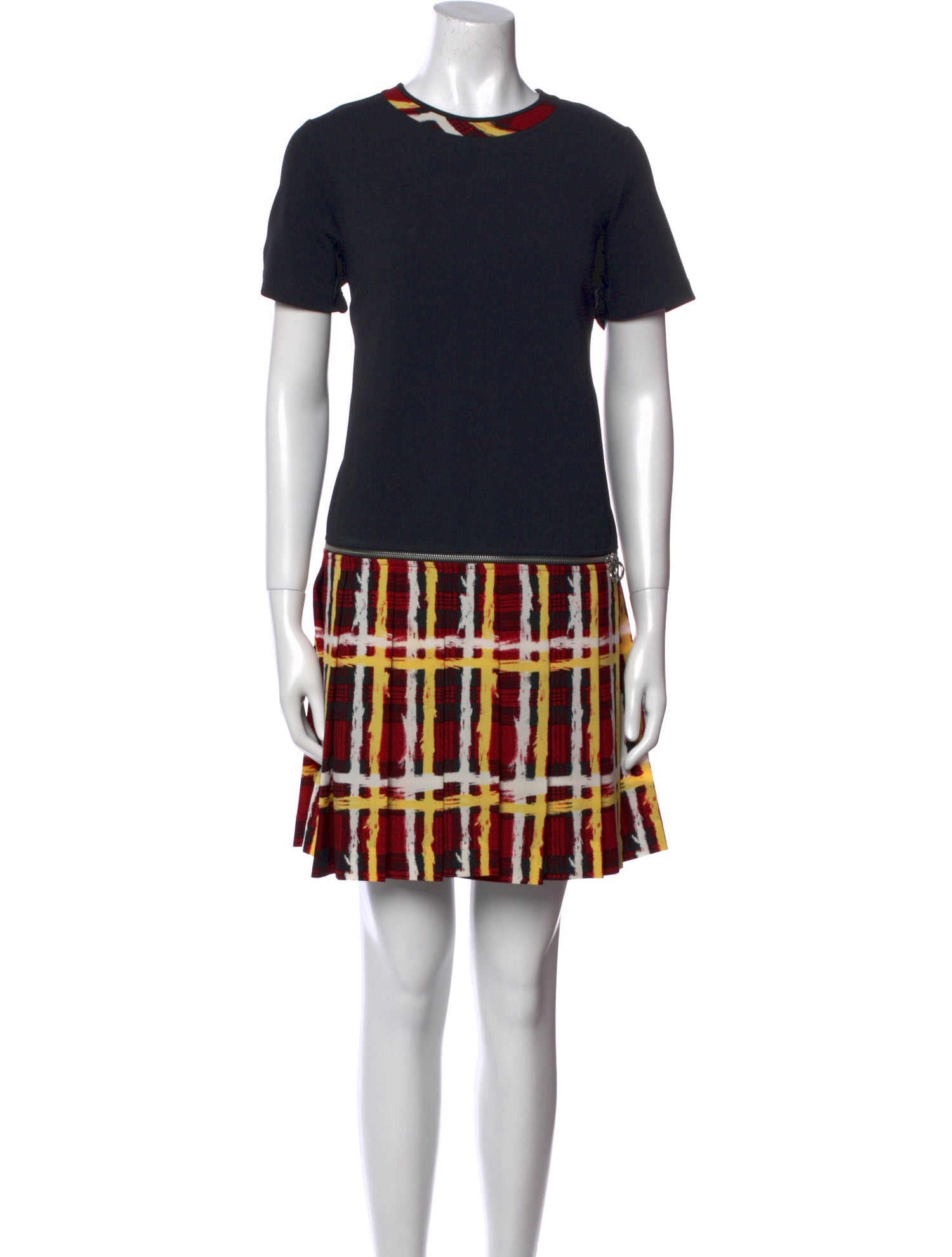 Marc by Marc Jacobs Plaid Print Mini Dress
