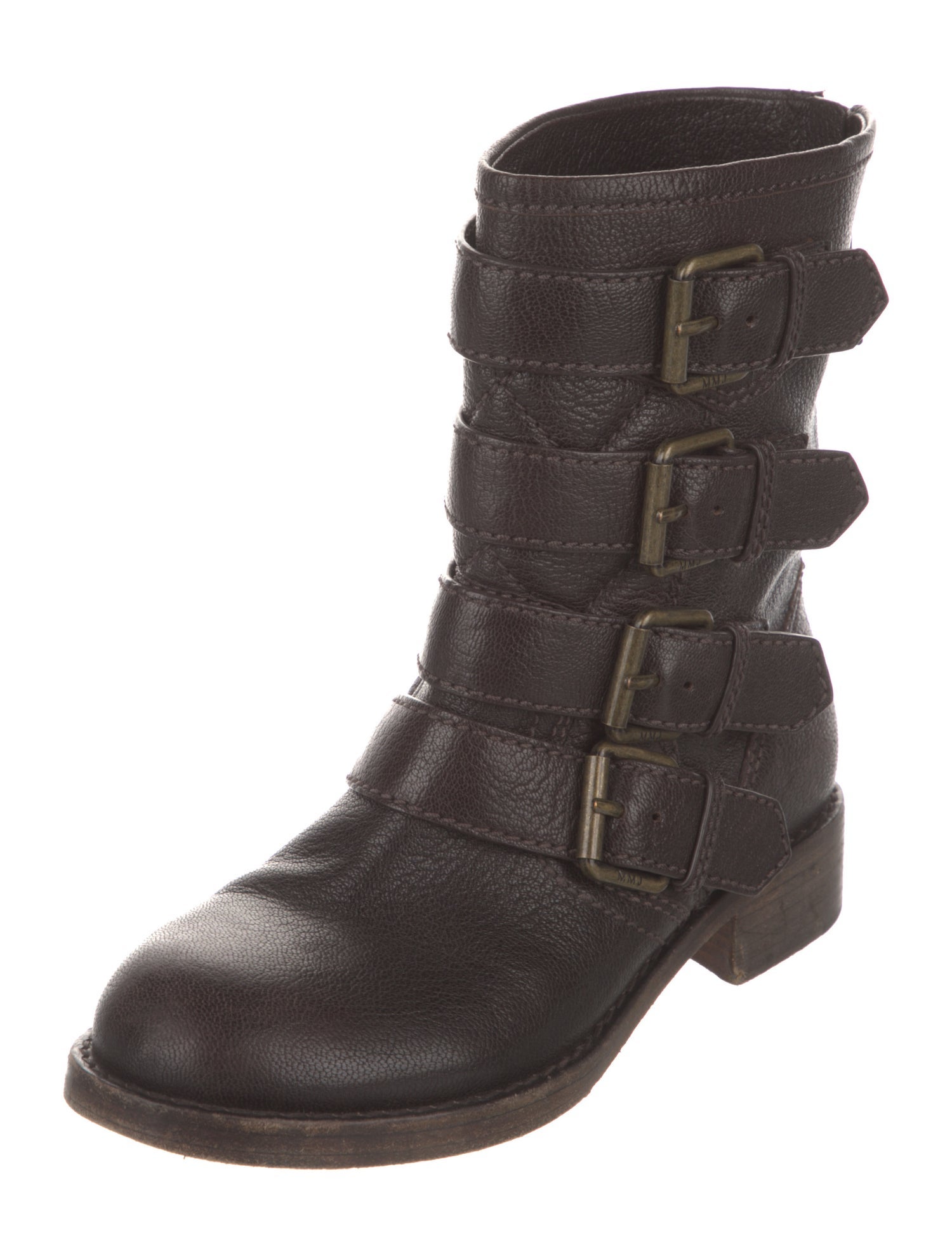 Marc by Marc Jacobs Leather Moto Boots