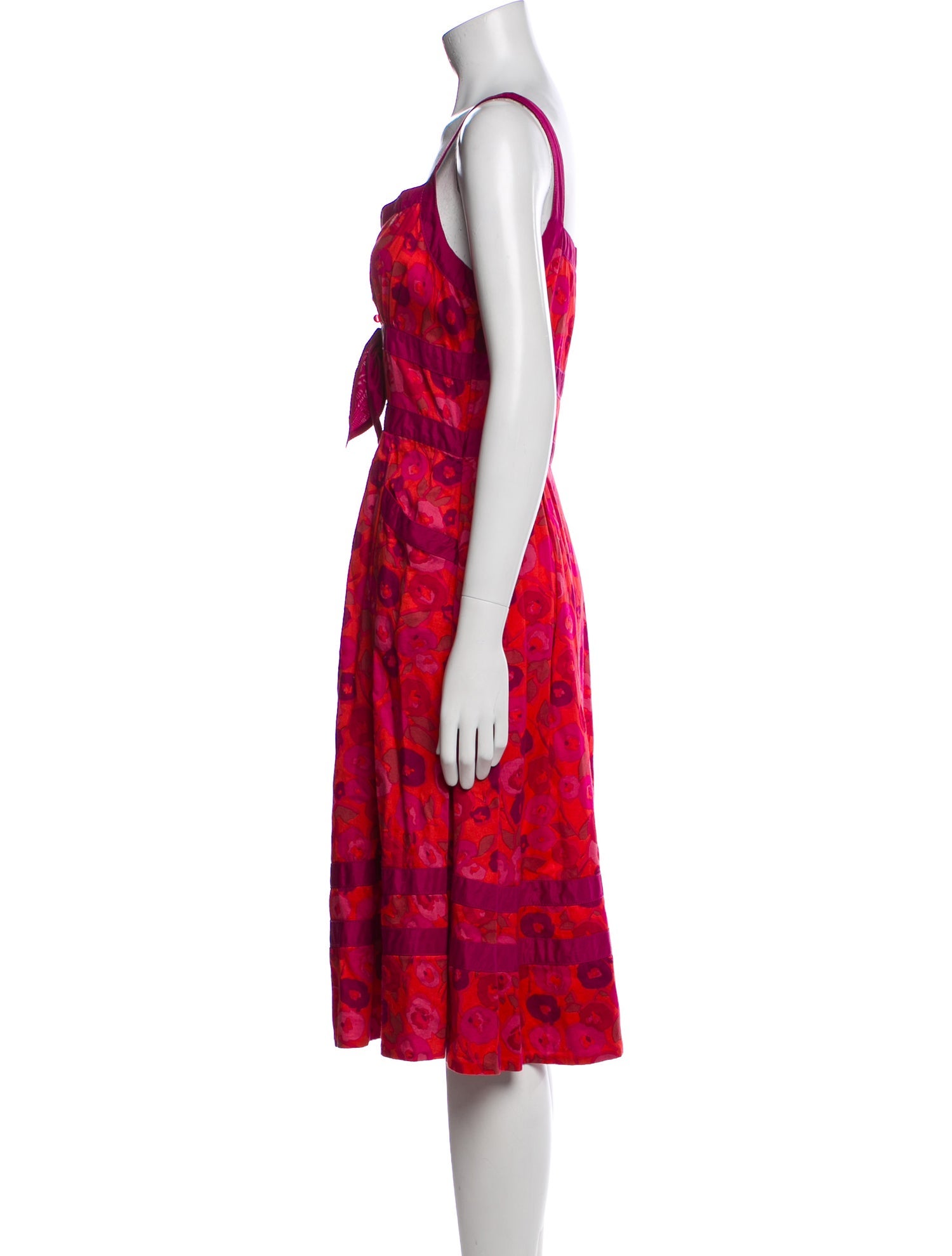 Marc by Marc Jacobs Floral Print Knee-Length Dress