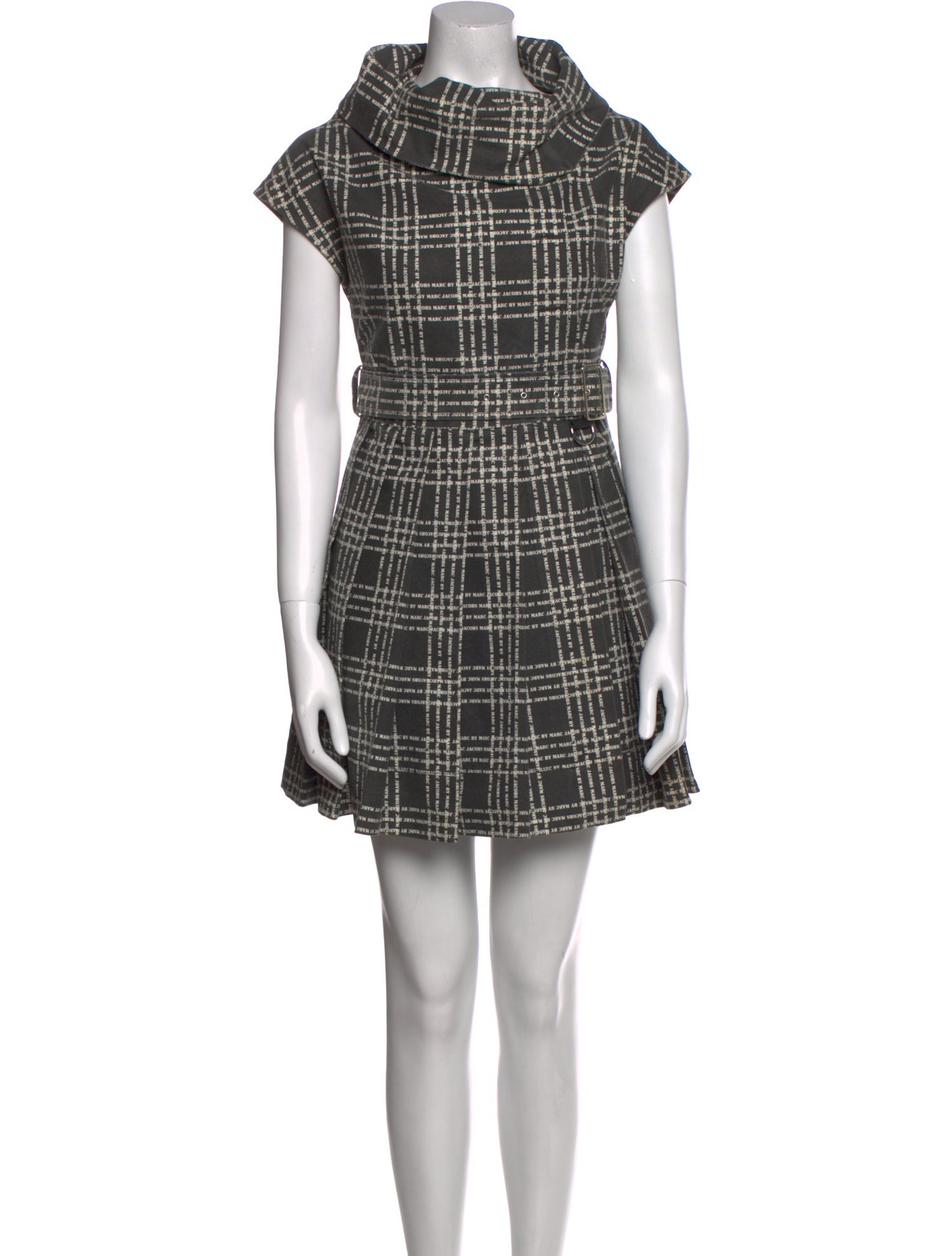 Marc by Marc Jacobs Plaid Print Mini Dress